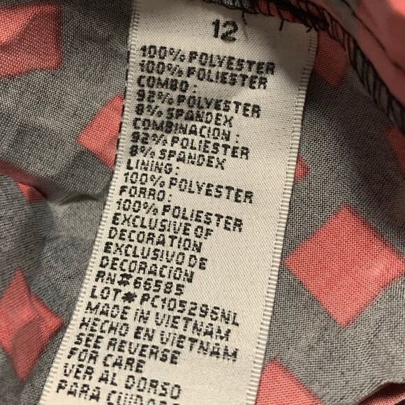 NWOT Chelsea Suite Red/Black Dress Sz 12 - Picture 6 of 8